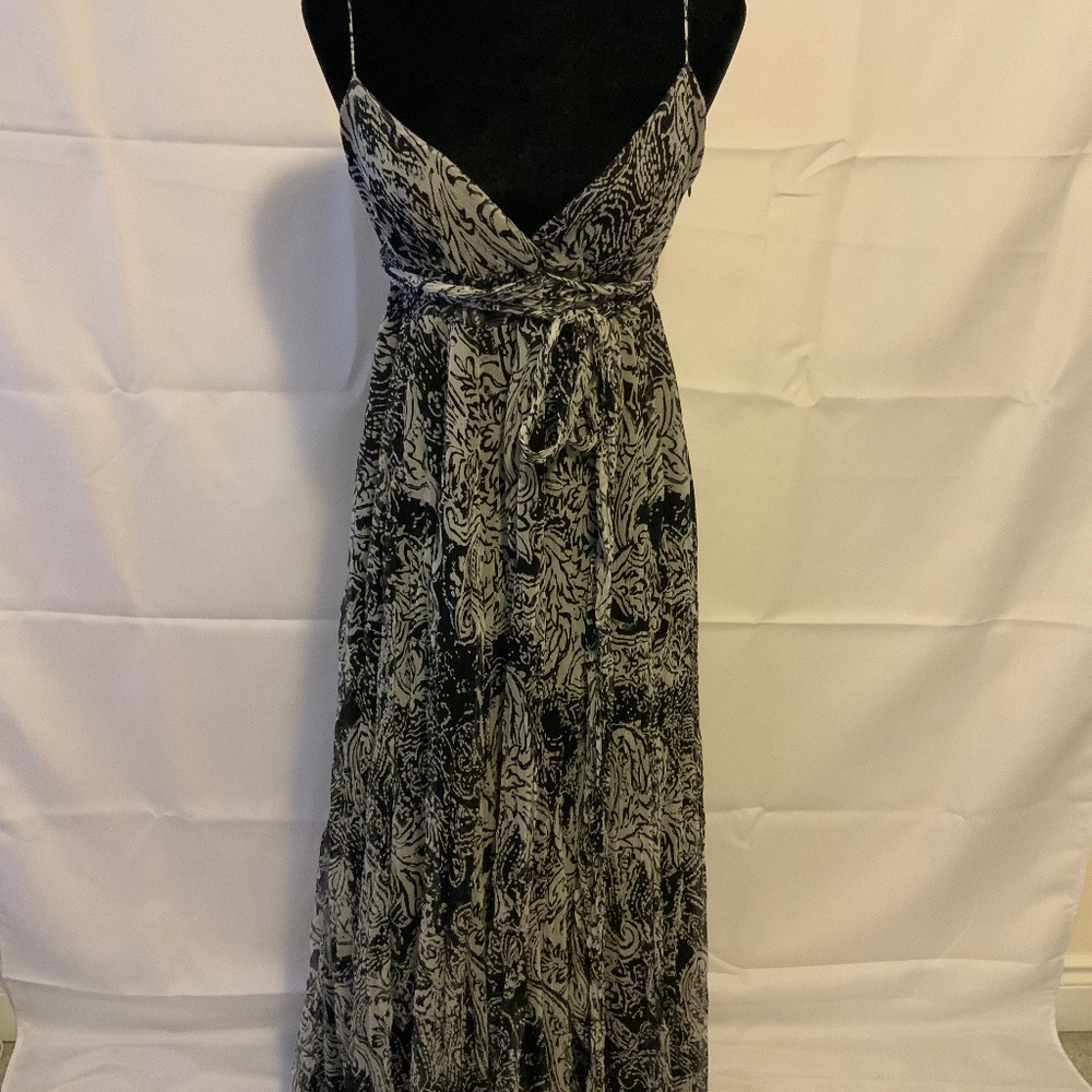 STUNNING Silk maxi halter  dress
